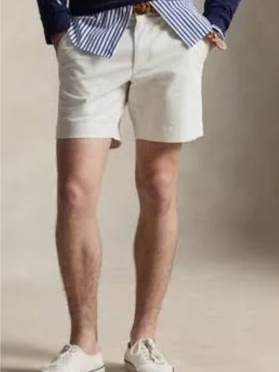 Ralph Lauren Double RL Other - RARE Ralph Lauren Double RL Off White Cotton Flat-Front Field Shorts